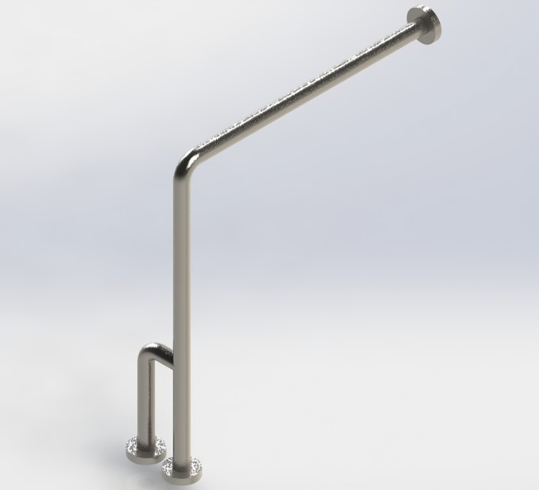 Barra para minusválidos tipo piso-pared