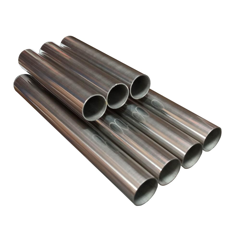 Tubo redondo en acero inoxidable 304,  2 pulgadas y pulido 600