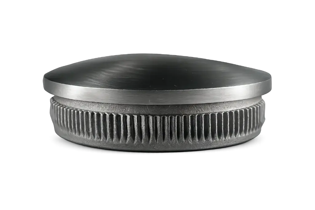 Tapadera de extremo pasamanos abombada