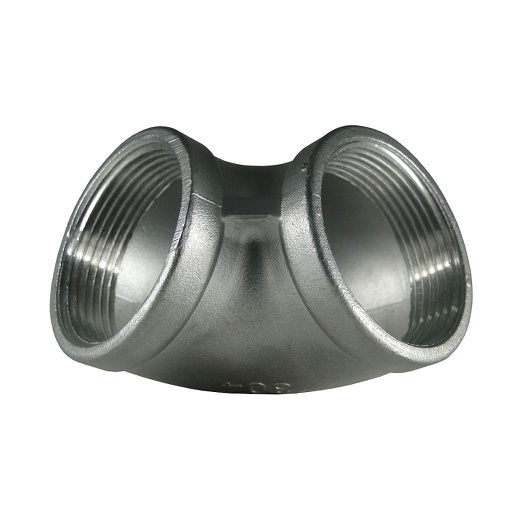 Codo de 90 grados con rosca NPT en acero inoxidable SS304